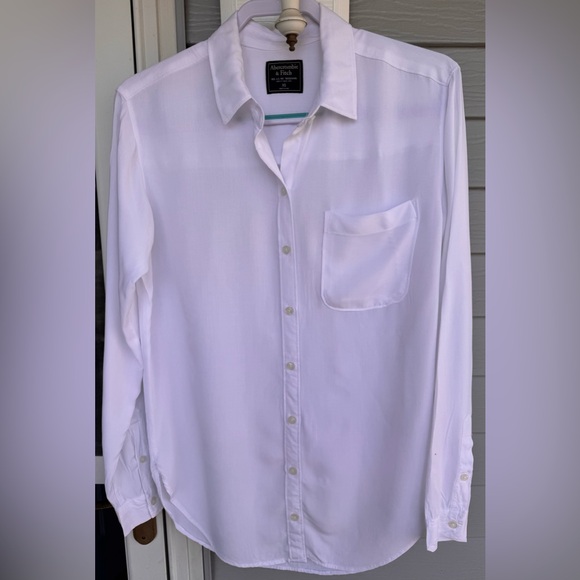 Abercrombie & Fitch White Button Down Shirt Sz XS - Picture 4 of 11